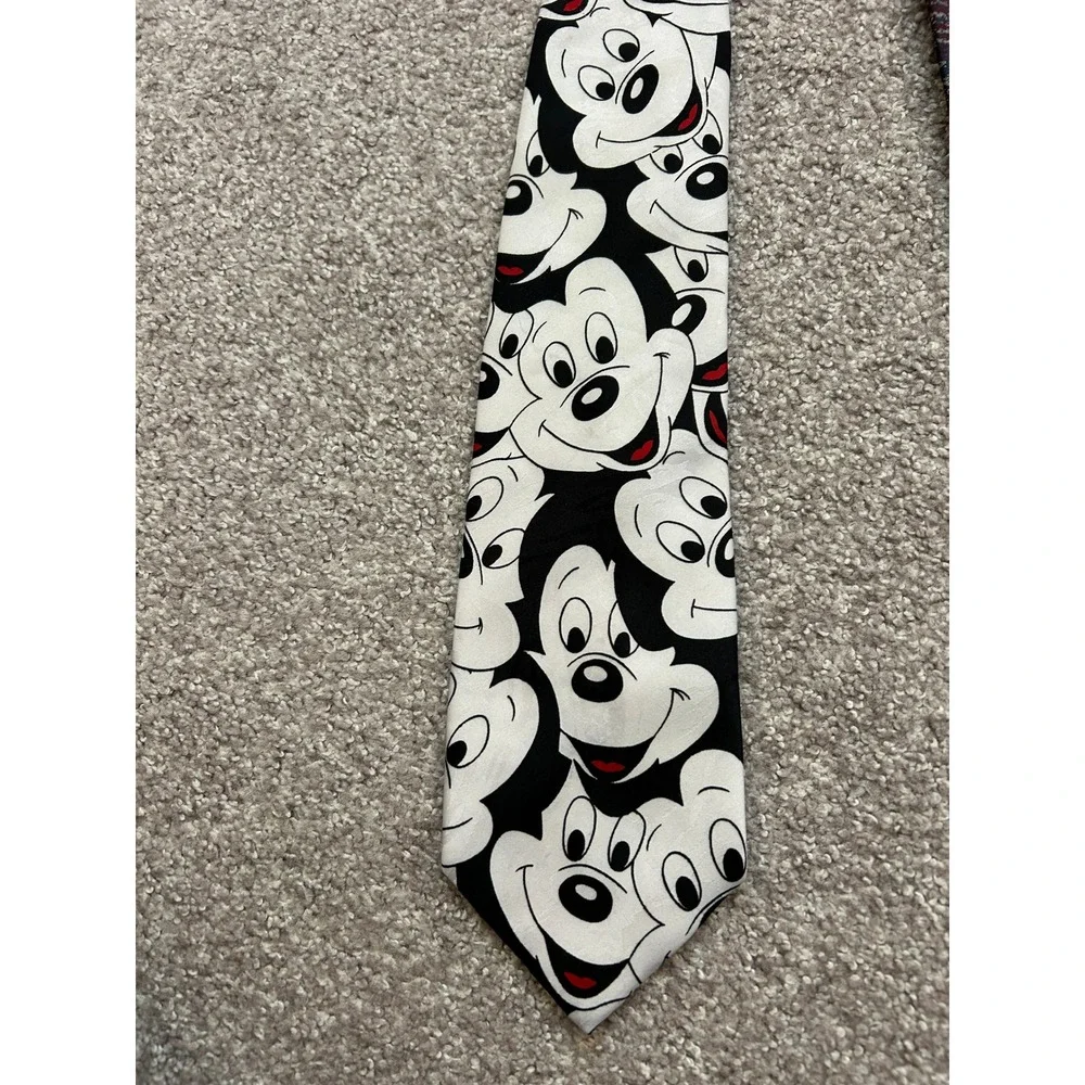 90s Fashion Cartooncore Nostalgia Necktie 4 Lot Mens Multi Character Vintage